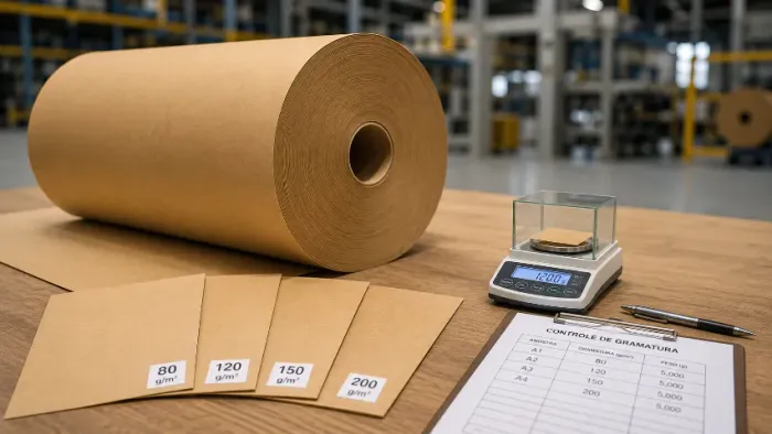 Bobinas de Papel Kraft e Semi Kraft