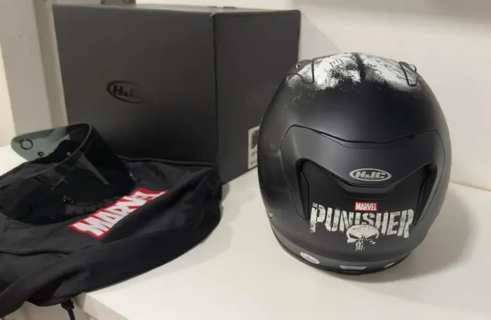 Capacete Original Marvel HJC RPHA 11Punisher 