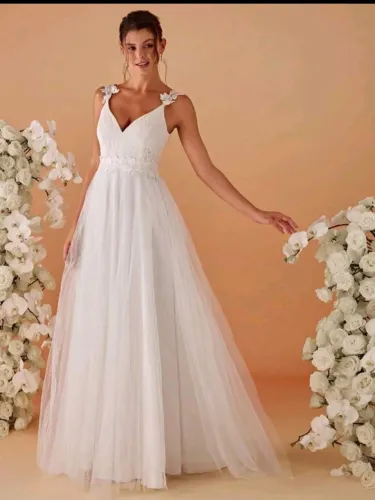 Vestido de noiva civil e religioso