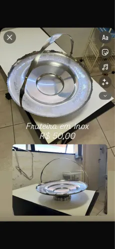 Fruteira em inox