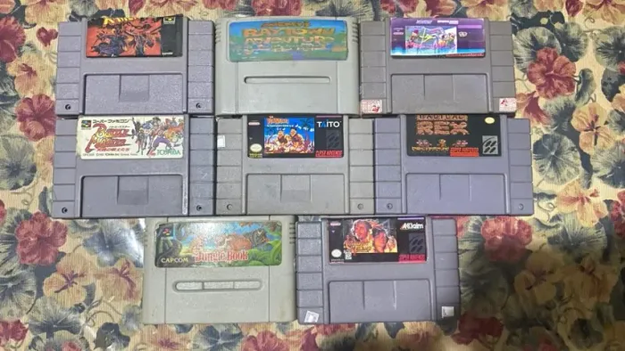 (Aceito Oferta)Lote de 8 Fitas Paralelas Super Nintendo