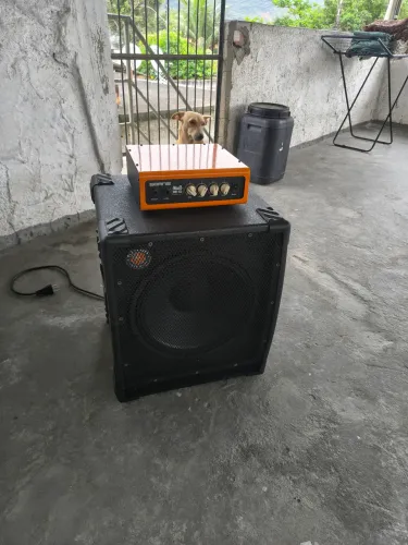 Cabeçote contrabaixo nano pro 150 e caixa passiva 12" 250w