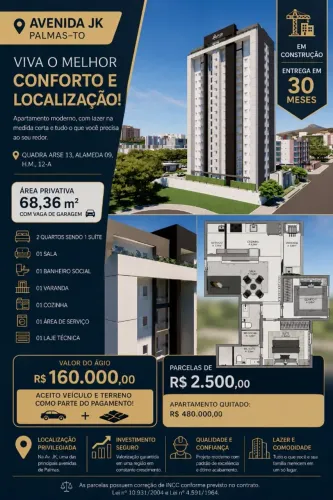 ÁGIO APARTAMENTO AVENIDA JK | 7º ANDAR