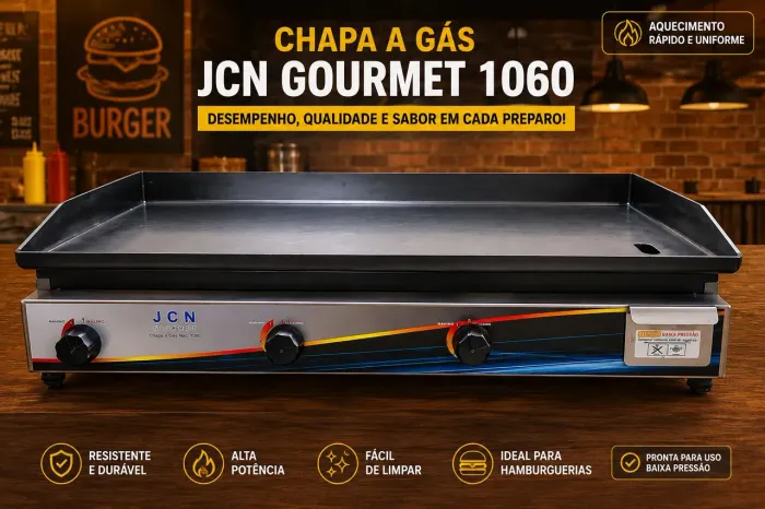 Chapa de lanche profissional nova
