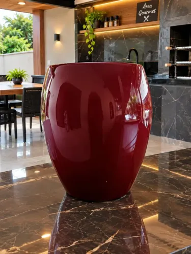 Vendo vaso de fibra de vidro
