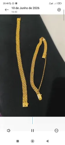 Pulseira de ouro duas
