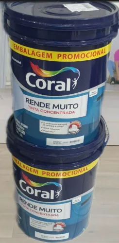 Tinta coral concentrada rende muito branco neve 20 litros