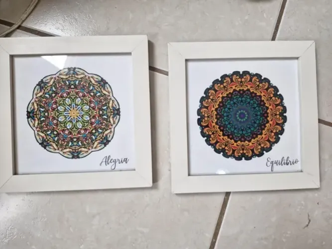 Par de Quadros Decorativos Mandalas (Alegria e Equilíbrio) ?