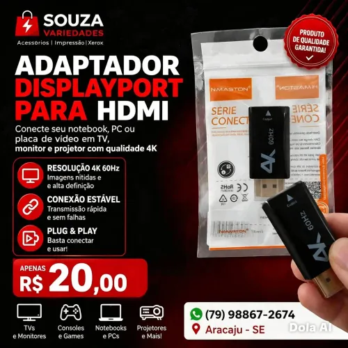 Adaptador Displayport para HDMI