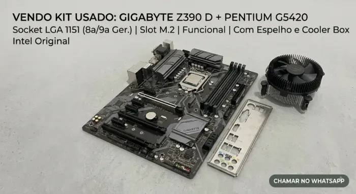 GIGABYTE Z390D + INTEL PENTIUM GOLD G5420