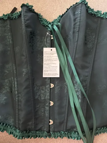 Corset verde escuro para fantasia