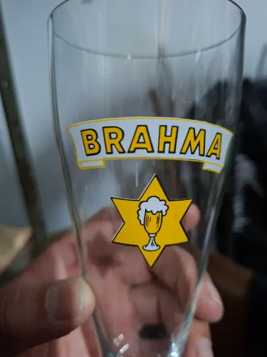 Copo, taça, cristal brahma