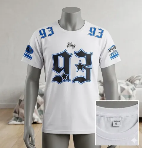 Camiseta Masculina Streetwear - Branca "King 93"