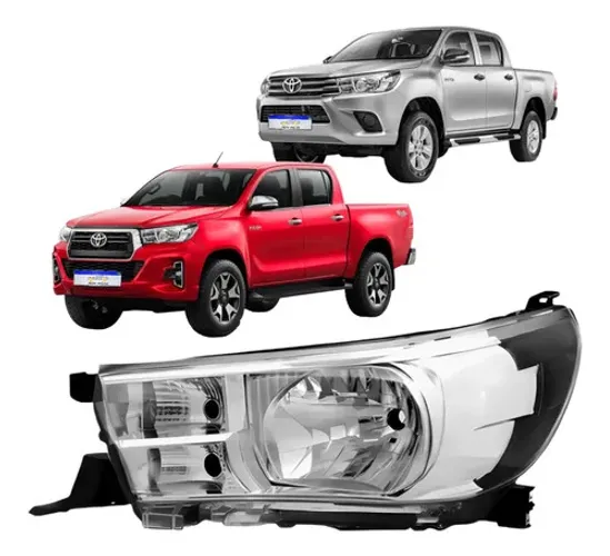 Farol Toyota Hilux 2016 2017 2018 2019 2020 2021 S/led L.e Esquerdo
