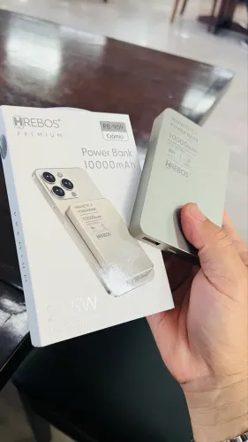 Bateria portátil indução power Bank 10.000mAh HREBOS