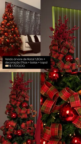 Árvore de Natal completa 1,80m