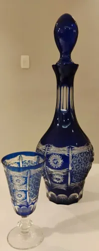 Licoreira double tcheco azul