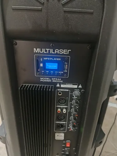 Caixa de som Multilaser MP3 Player/Modelo SP344 Power 3500W ?