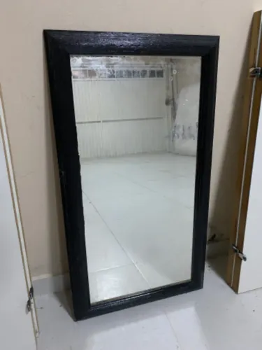 Espelho 35x70cm - Moldura preta