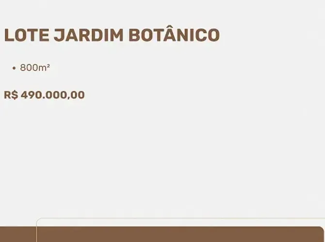 Jardim Botânico | Lote de 800 metros de esquina
