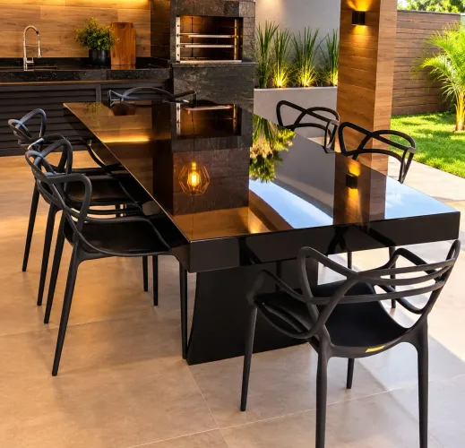 Mesa pedra de ardósia laqueadas a partir de 990,00
