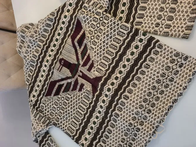 Casaco Vintage de Lã Virgem Peruano