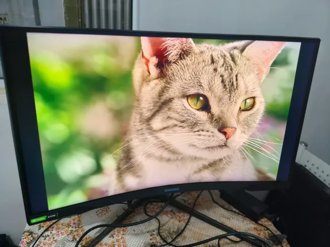 Monitor Gamer Samsung Odyssey G7 27" Curvo 240Hz 1ms QHD G-Sync - Impecável
