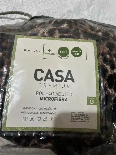 Roupão de mangas comprida TAM G novo
