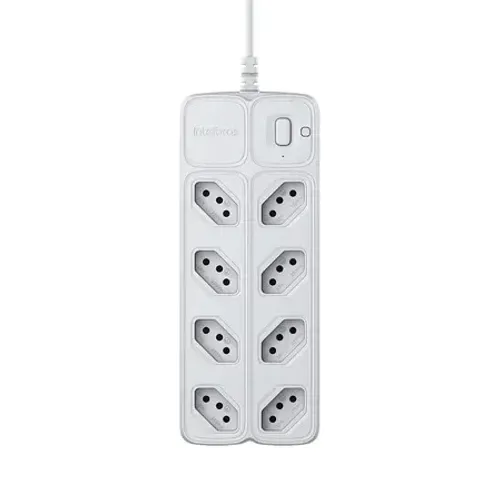 PROTETOR ELETRÔNICO BIVOLT 8 TOMADAS INTELBRAS BRANCO