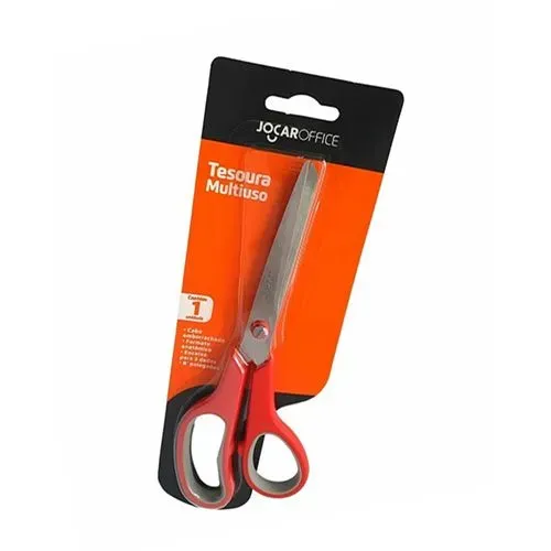 Tesoura 21cm cabo emborrachado
