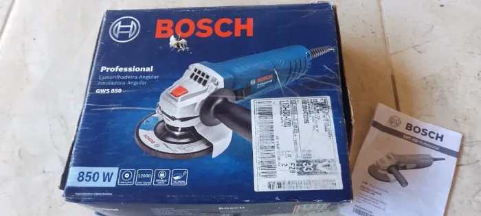 Esmerilhadeira Bosch GWS 850 Professional 110v - Estado de nova