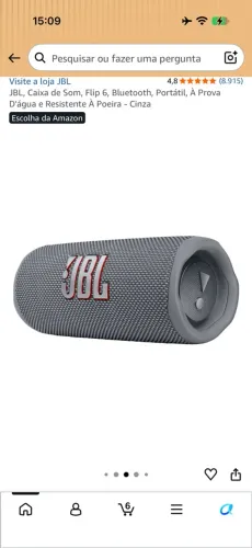 JBL, Caixa de Som, Flip 6, Bluetooth, Portátil, À Prova D'água
