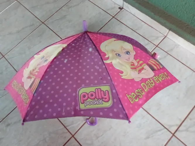 Guarda Chuva Polly Pocket Infantil Usado