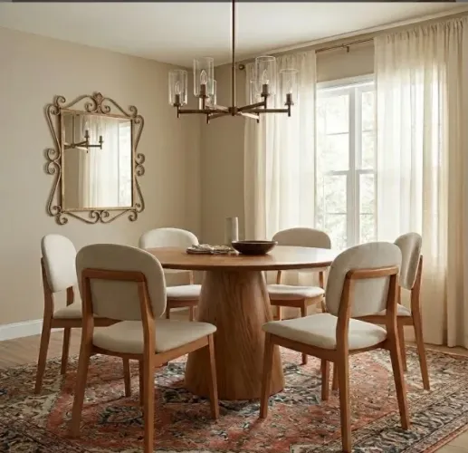 Conjunto de Jantar Verona Redondo 6 Lugares