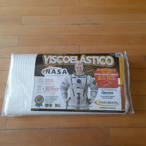 Travesseiro Viscoelástico MarcBrayan max Júnior Extra Baixo/Médio