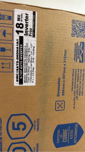 Ar condicionado 18000 btus gree inverter