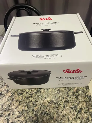 Panela de Ferro Fundido Fissler 24cm 4,2L Original - Nova na Caixa
