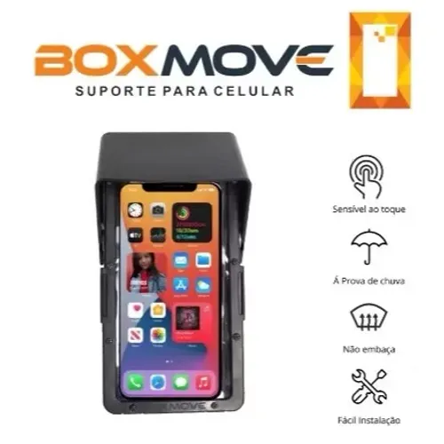 Suporte De Celular Impermeável Resistente Motoboy Entregador Boxmove