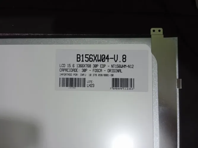 LCD FOSCA ORIGINAL 15.6 1366X768 30P EDP - NT156WHM-N12