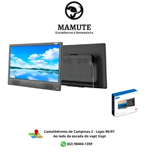 Tv Portátil Digital 17 Polegadas Led Hd Usb Hdmi Sd Monitor