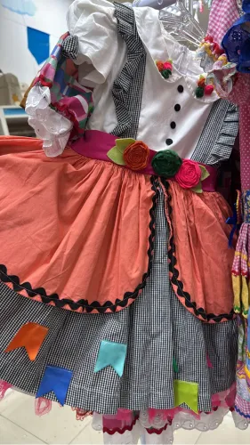 Vestido junino infantil 