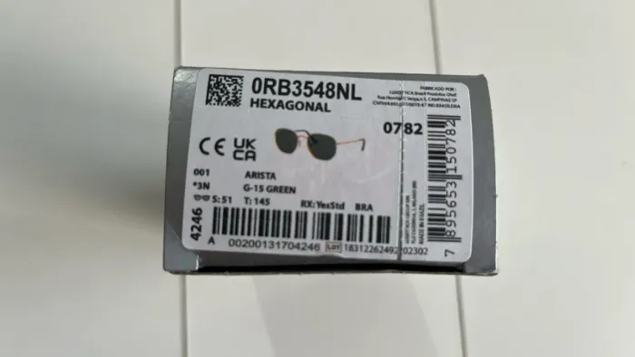 Óculos Ray Ban 0RB3548NL Hexagonal 