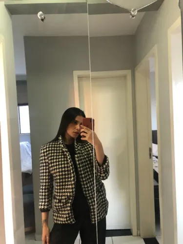 Blazer Pied-de-poule - DESAPEGOS BARATINHOS