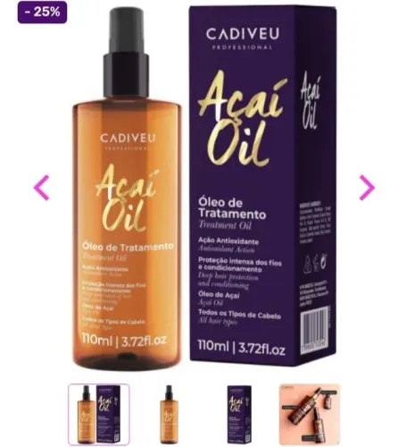 Cadiveu essentials oil tratamento cap 110ml