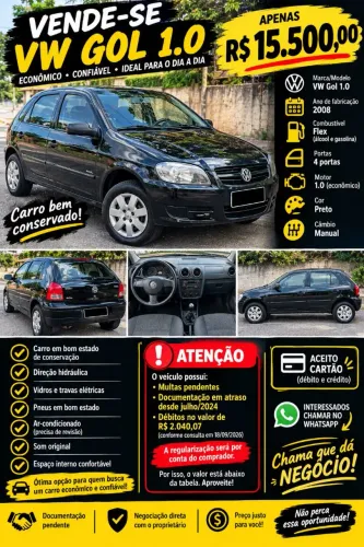 Volkswagen Gol Geração V 1.0 8V MI Total Flex Mec. 4P 2009