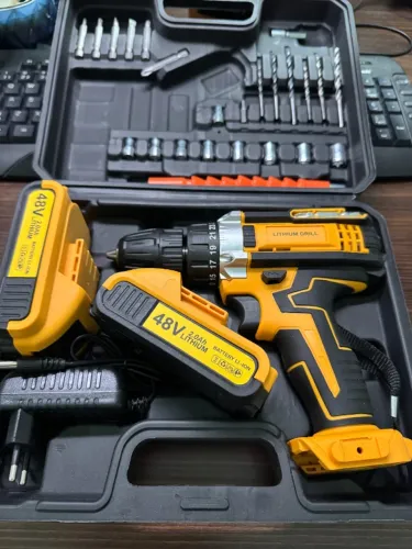 FURADEIRA E PARAFUSADEIRA 48V ? KIT COMPLETO!