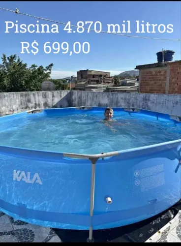 Piscina Octogonal Nova 4.870 mil litros