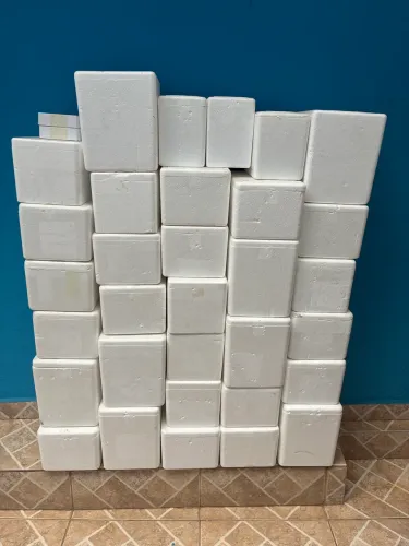 Caixa isopor Lote