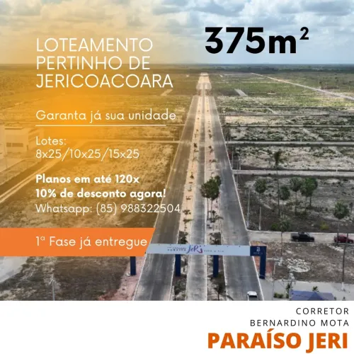 Loteamento Paraíso JERI em Jijoca de Jericoacoara
