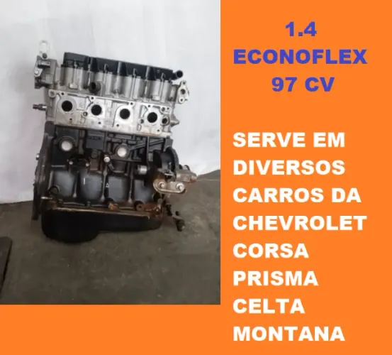 Motor Parcial 1.4 econoflex 97cv com nota fiscal e garantia Loja credenciada ao DETRAN/RS
